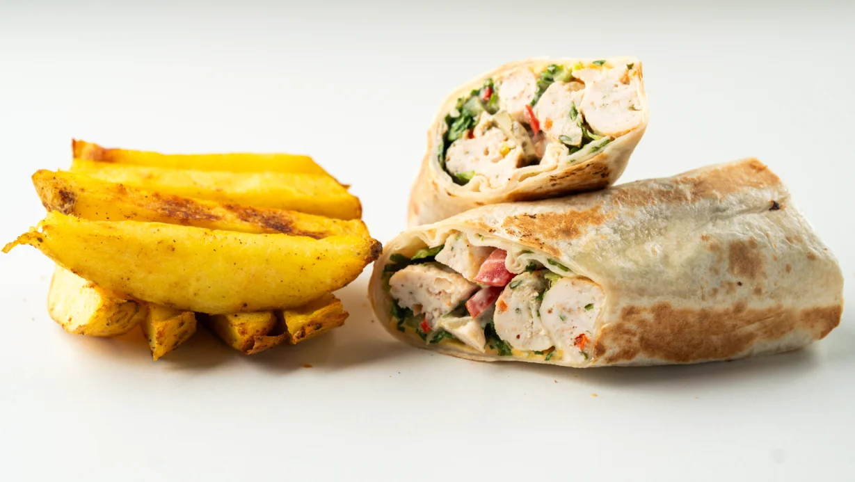 chicken kebab wrap